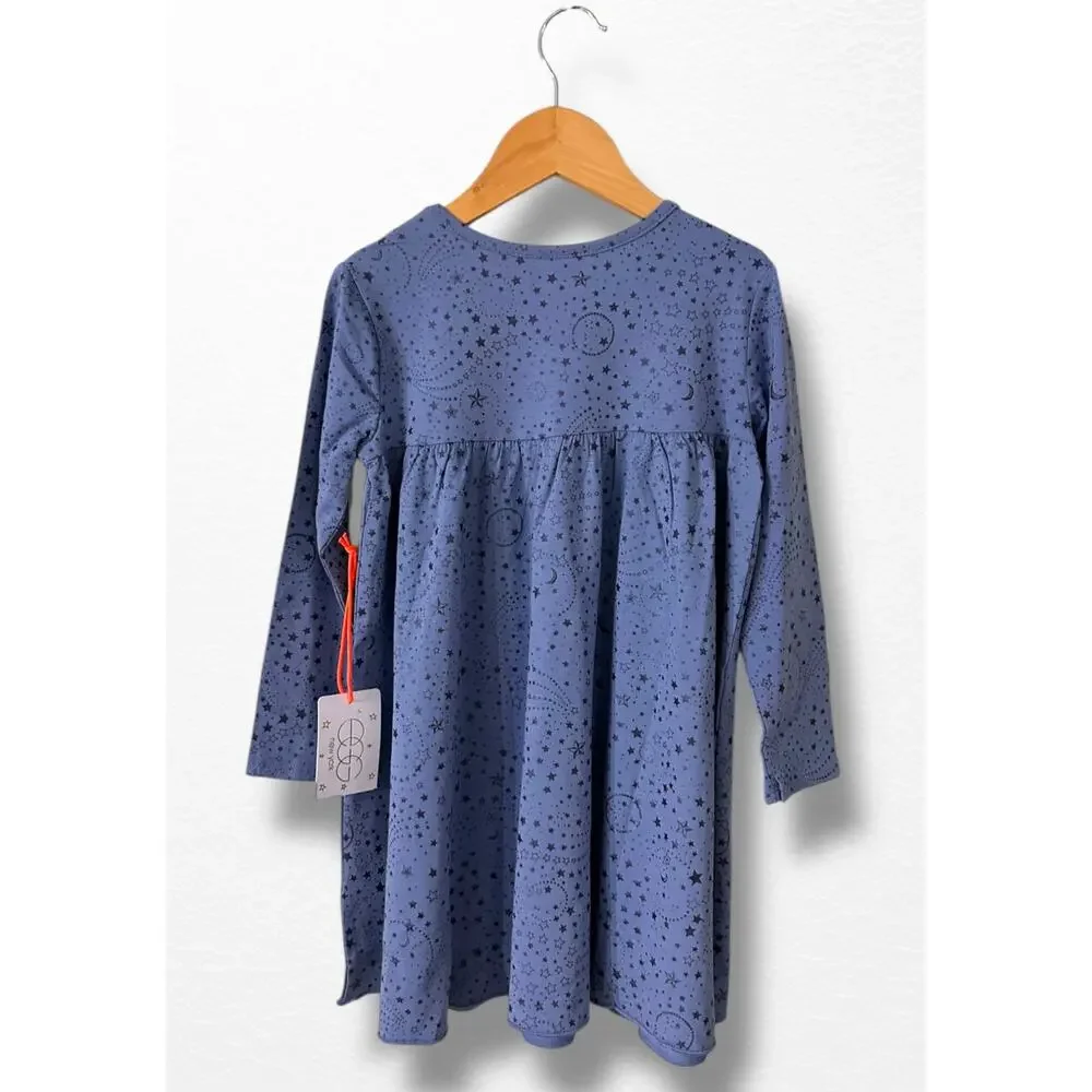 NWT Egg New York Blue Stars Anna Dress, Size 6